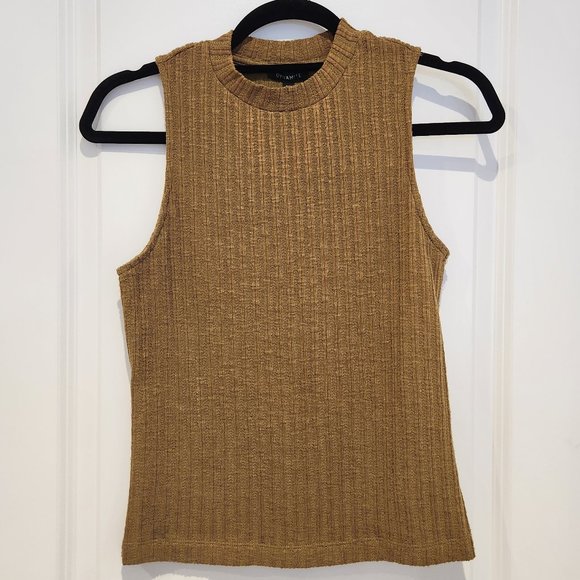 2 FOR $15! Dynamite Ribbed Mock Neck Tank | Sz S - Picture 1 of 8